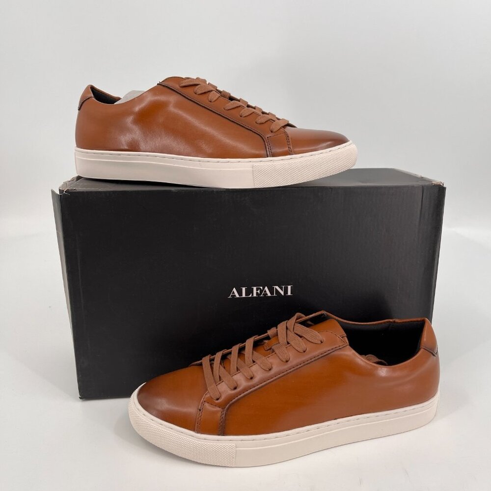 Alfani Men's Grayson Lace-up Sneakers  Size 9 in Tan Comfort Casual Office - Picture 4 of 13